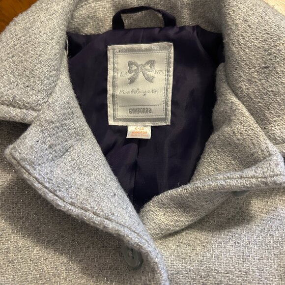 Gymboree 6-12 Month Girls Grey with Metallic Silver Threading - Picture 3 of 7